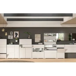 Funktioneller Schuhschrank mit zwei Türen & Klappe - Suad