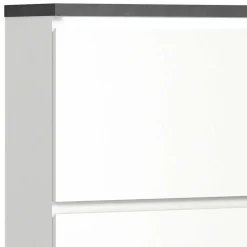 Funktioneller Schuhschrank mit zwei Türen & Klappe - Suad