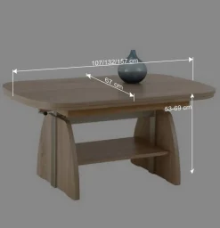 Funktioneller Sofatisch in Eiche Sonoma - Gracelino