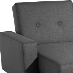 Funktionelles Ecksofa in Dunkelgrau - Kalastania (zweiteilig)