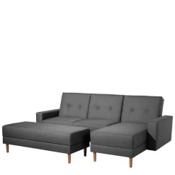 Funktionelles Ecksofa in Dunkelgrau - Kalastania (zweiteilig)