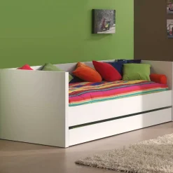 Funktionelles Jugendbett Raven in Weiß