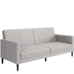 Funktionscouch in Hellgrau und Schwarz - Logion