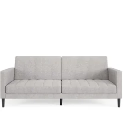 Funktionscouch in Hellgrau und Schwarz - Logion