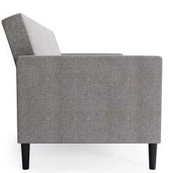 Funktionscouch in Hellgrau und Schwarz - Logion