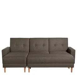 Funktionsecksofa in Braun mit Erle - Iljona (zweiteilig)