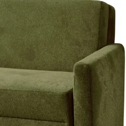 Funktionssofa in Oliv Grün Stoff - Ektuala