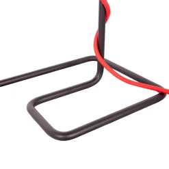 Galgen Design Tischleuchte in Schwarz Rot - Lacuva