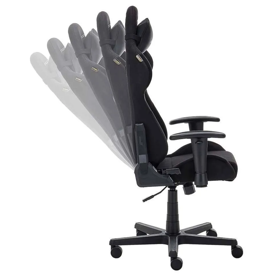 Gaming Chair in Schwarz Grau - Tannilo