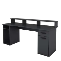 Gaming Computer Schreibtisch in Anthrazit - Nikolan