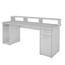 Gaming PC Tisch in Weiß - 180x65 cm - Rotonda