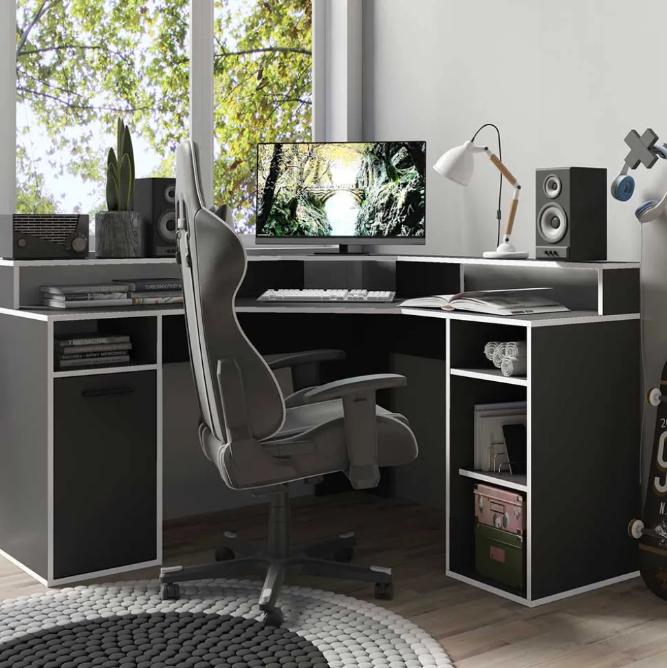 Gaming Schreibtisch im Winkeldesign - Docrona