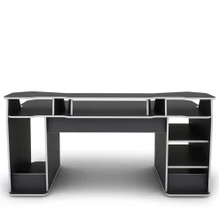 Gaming-Computertisch in Anthrazit mit Weiß - Couras