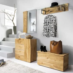 Garderobe & Truhe & Kommode & Spiegel - Avidora (vierteilig)