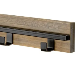 Garderobe aus Eiche & Stahl Schwarz - Dezadan