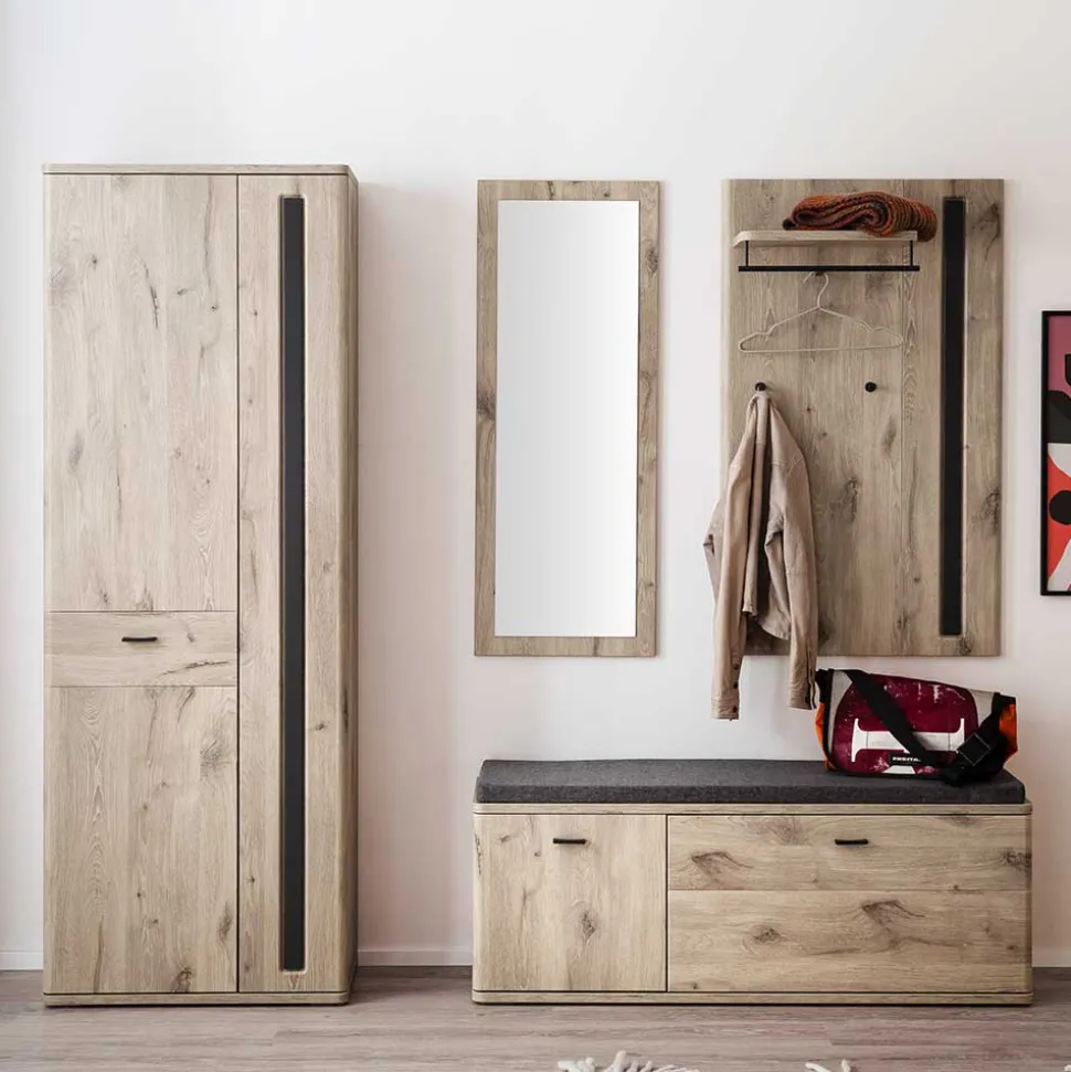 Garderobe Flurmöbel Set modern - Baiamare (vierteilig)