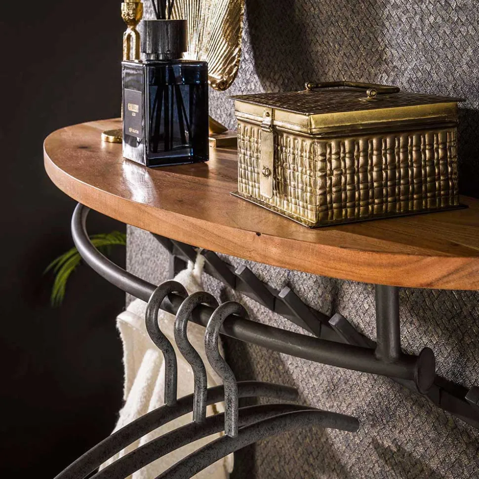 Garderobe mit 16 Haken und Stange - Drucana