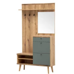 Garderobe und Highboard Set - Oliva (zweiteilig)