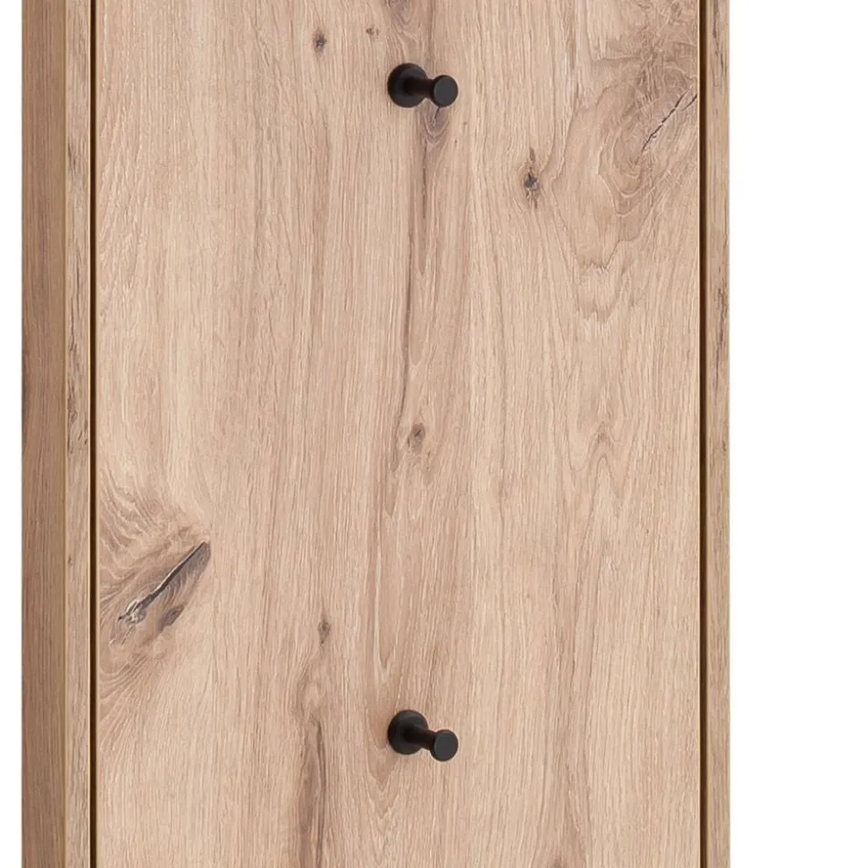 Garderobe und Spiegel Set in Wildeiche - Vapposia (zweiteilig)