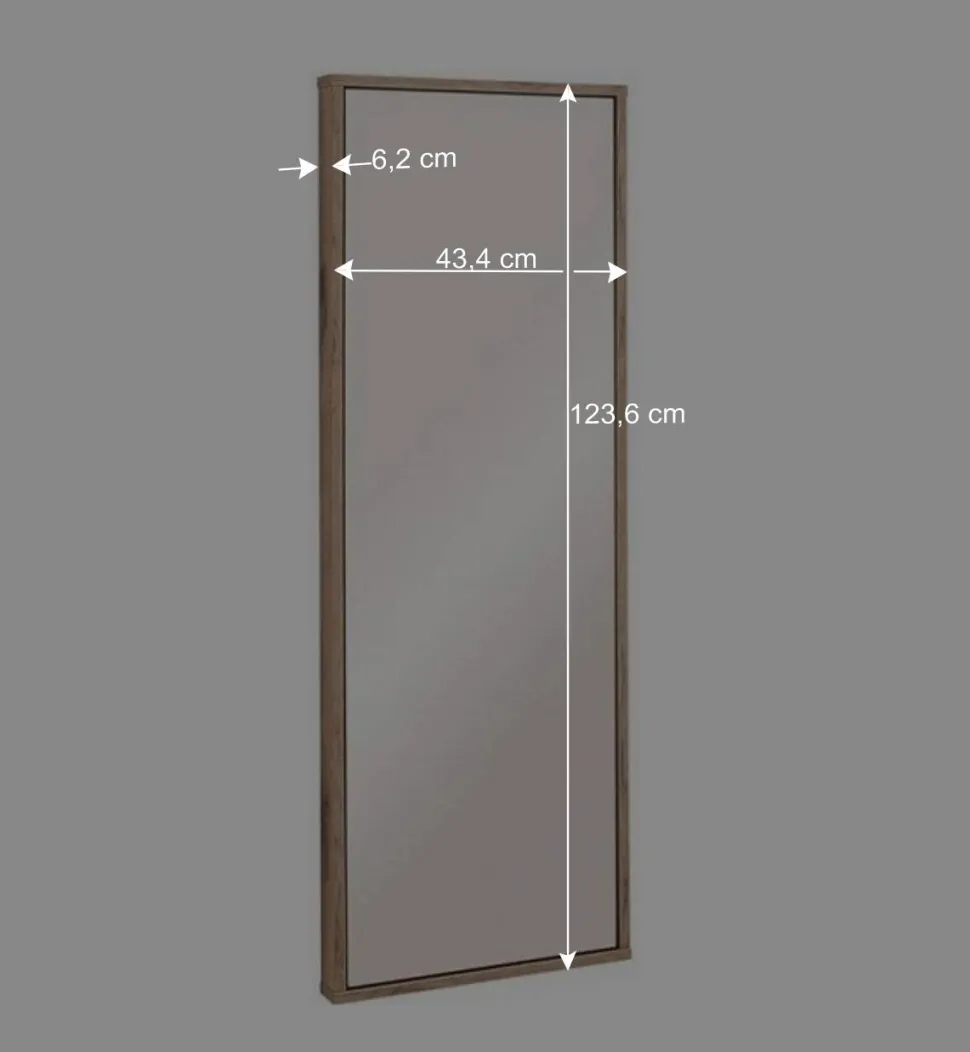 Garderobe und Spiegel Set in Wildeiche - Vapposia (zweiteilig)