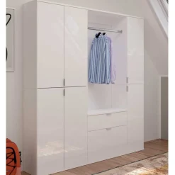 Garderoben Block mit Stange 152 cm breit - Ejulia (dreiteilig)