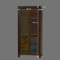 Garderoben Kombination Creek im Vintage Look (sechsteilig)