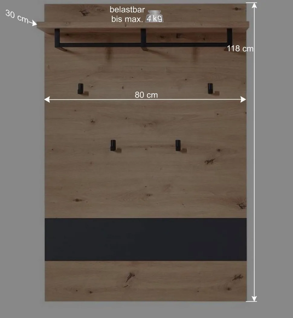 Garderoben Möbel Kombi - Kuetra (fünfteilig)
