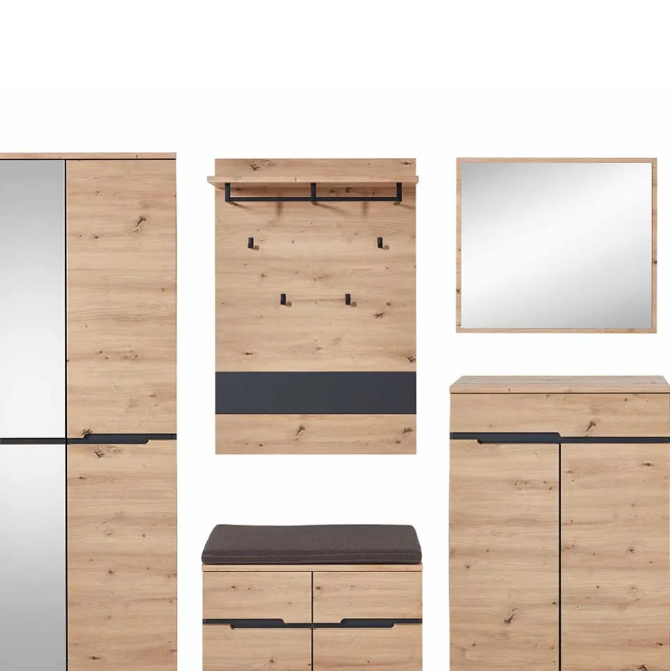 Garderoben Möbel Kombi - Kuetra (fünfteilig)