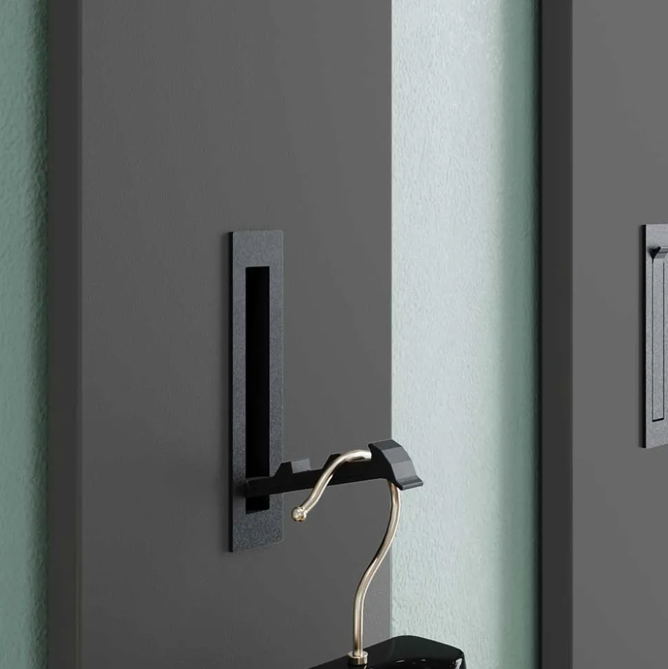 Garderoben Möbelset in Dunkelgrau - Tarlotta (dreiteilig)