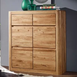 Garderoben Schuhschrank Uvinessa aus Wildeiche Massivholz