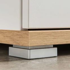 Garderoben Set in Weiß & Eiche - Vicanossa (dreiteilig)