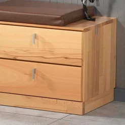 Garderoben Sitzbank Coestra aus Kernbuche Massivholz