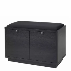 Garderoben Sitzbank Geskan in Schwarz