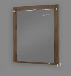 Garderoben Spiegel in Wildeiche Optik - Carry