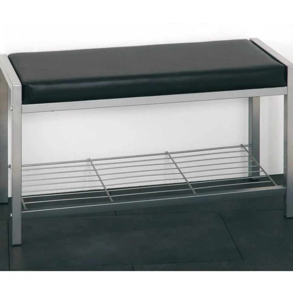 Garderobenbank Basilia in Schwarz