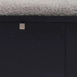 Garderobenbank Geskan in Schwarz