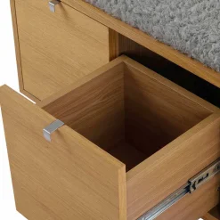 Garderobenbank Helvana mit Eiche furniert