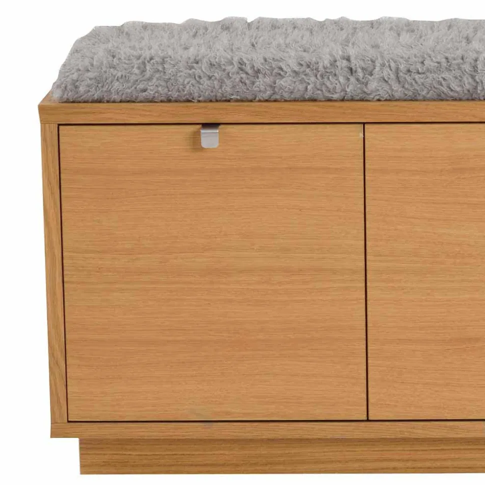 Garderobenbank Helvana mit Eiche furniert