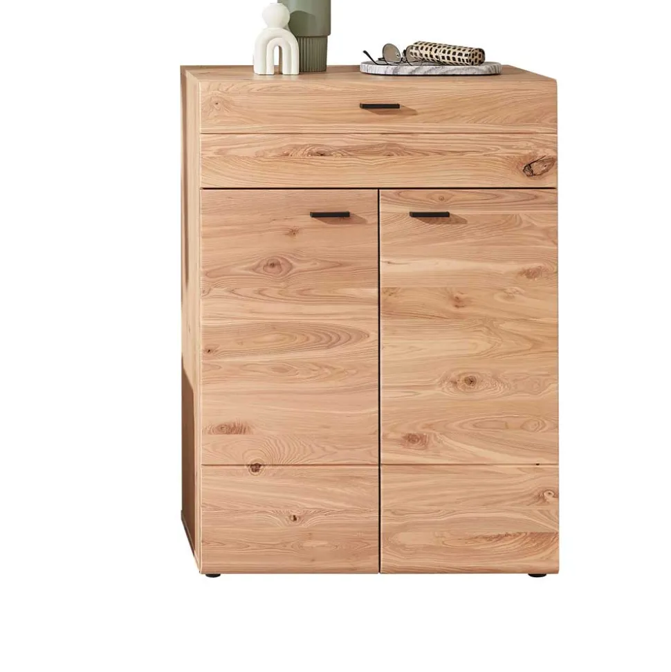 Garderobenkombination mit Massivholz Oberfläche - Cymbal (dreiteilig)