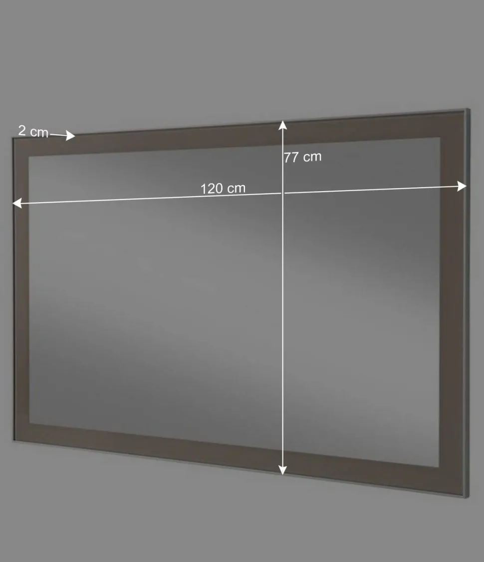 Garderobenkombination Srocca in Taupe Glas beschichtet (dreiteilig)