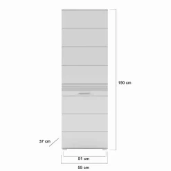 Garderobenmöbel Block Set - Sumatra (fünfteilig)