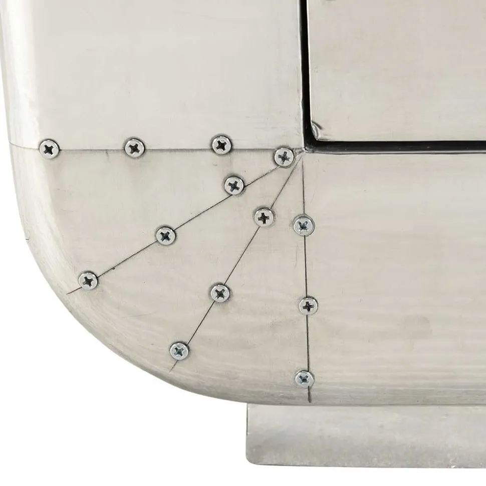 Garderobenmöbel Kombi aus Aluminium - Pilot (dreiteilig)