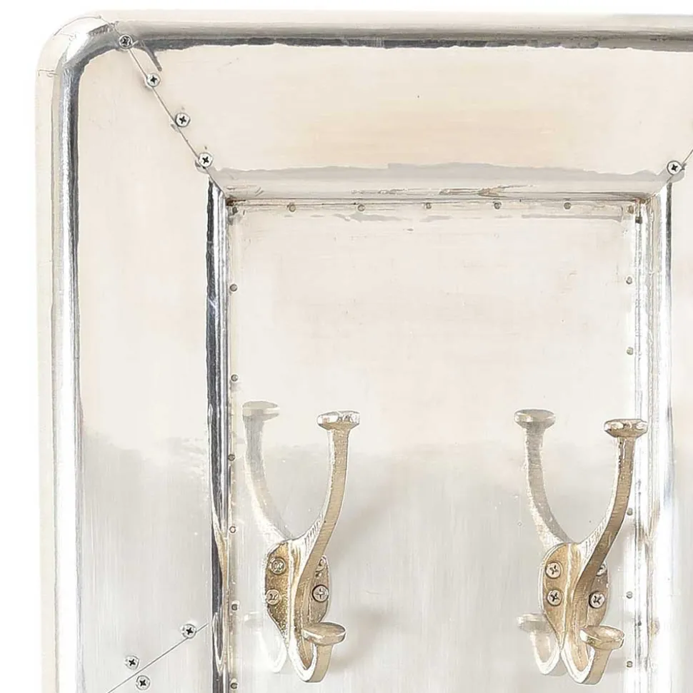 Garderobenmöbel Kombi aus Aluminium - Pilot (dreiteilig)