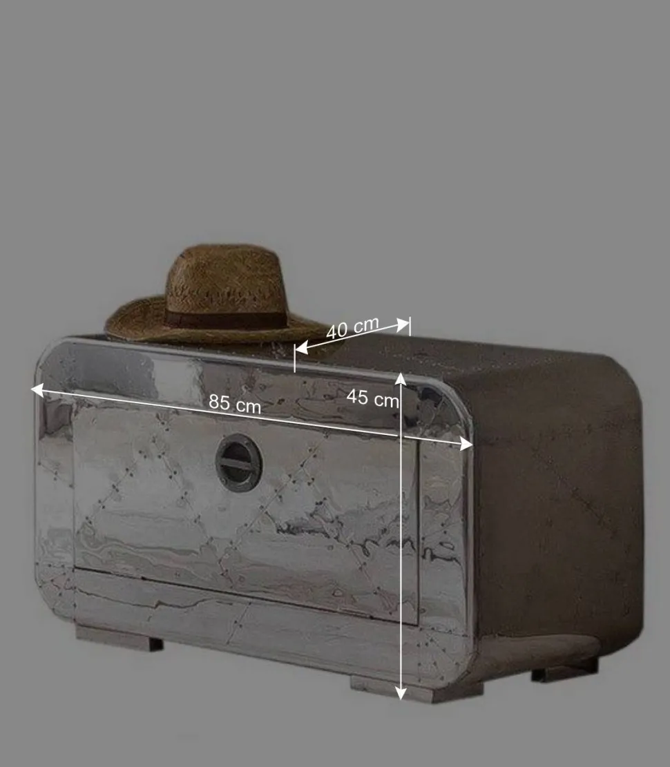 Garderobenmöbel Kombi aus Aluminium - Pilot (dreiteilig)