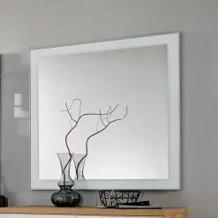 Garderobenmöbel Set Wynoca in Weiß Glas beschichtet (fünfteilig)