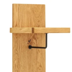 Garderobenpaneel aus Balkeneiche Massivholz - Robats