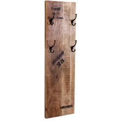 Garderobenpaneel im Factory Style aus Holz - Indri