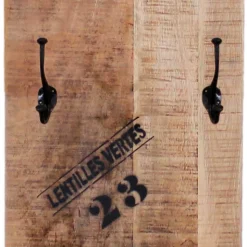 Garderobenpaneel im Factory Style aus Holz - Indri