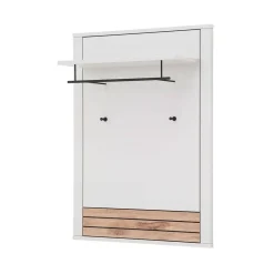 Garderobenpaneel in Lichtgrau mit Wildeiche - Ballina