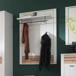 Garderobenpaneel in Lichtgrau mit Wildeiche - Ballina